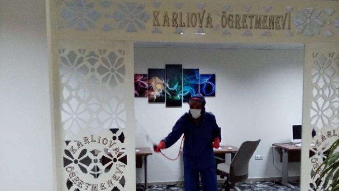 Karlıova Öğretmen Evi Dezenfekte Edildi